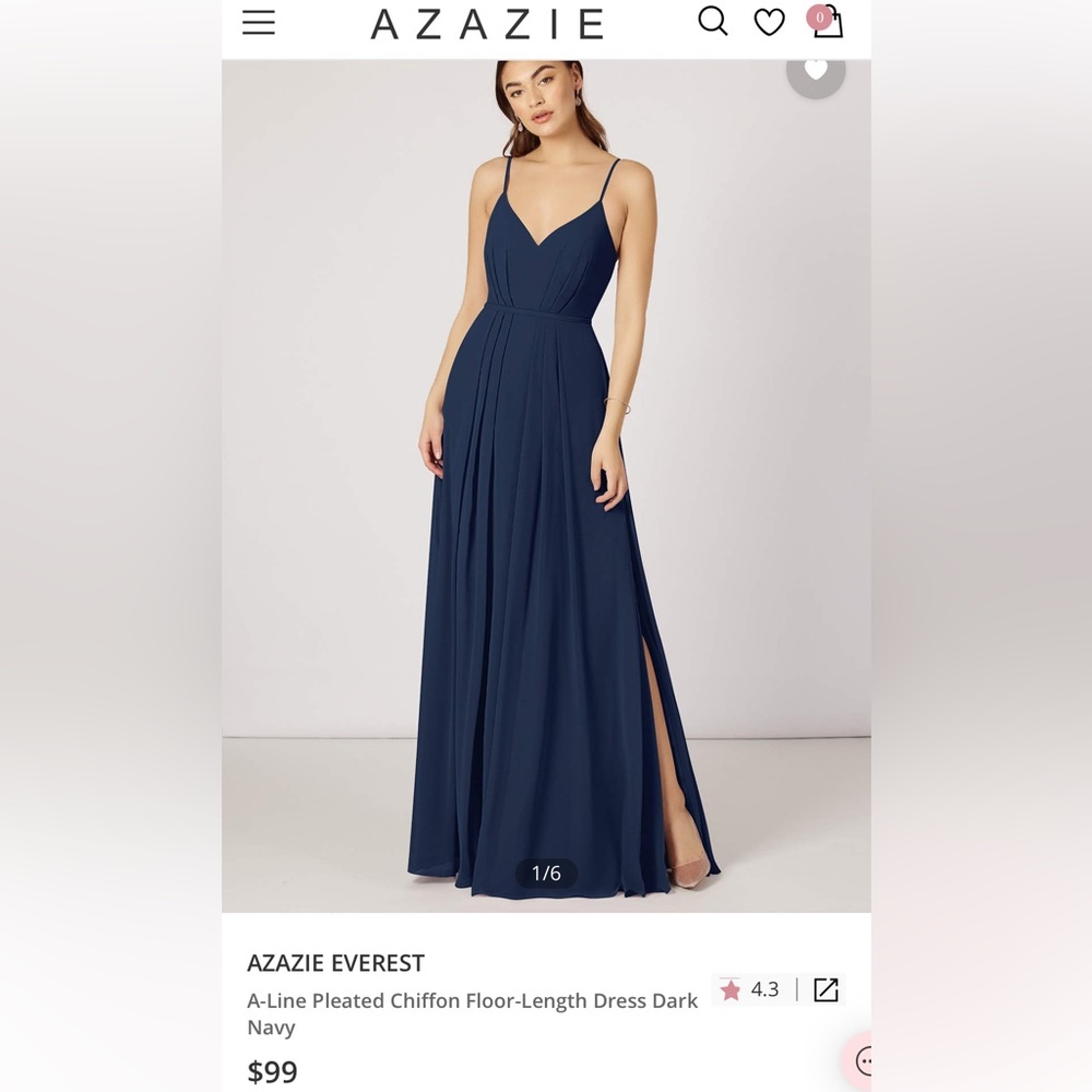 Azazie Everest Wedding Guest or Bridesmaid Dress